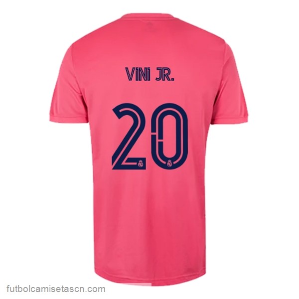 Camiseta Real Madrid 2ª NO.20 Vini Jr. 2020/21 Rosa